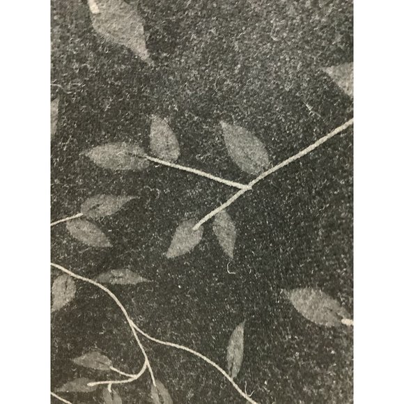 Escada Elements Grey Wool Leaf & Vine midi skirt - Size 4 - Picture 2 of 8